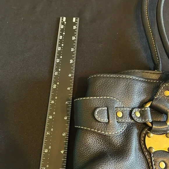 Michael Kors Black Leather Handbag Absolutely Stunning! great condition - Picture 7 of 12